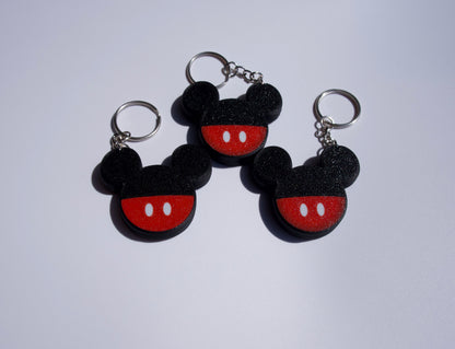 Custom 3D Printed Mickey & Minnie-inspired AirTag Keychains